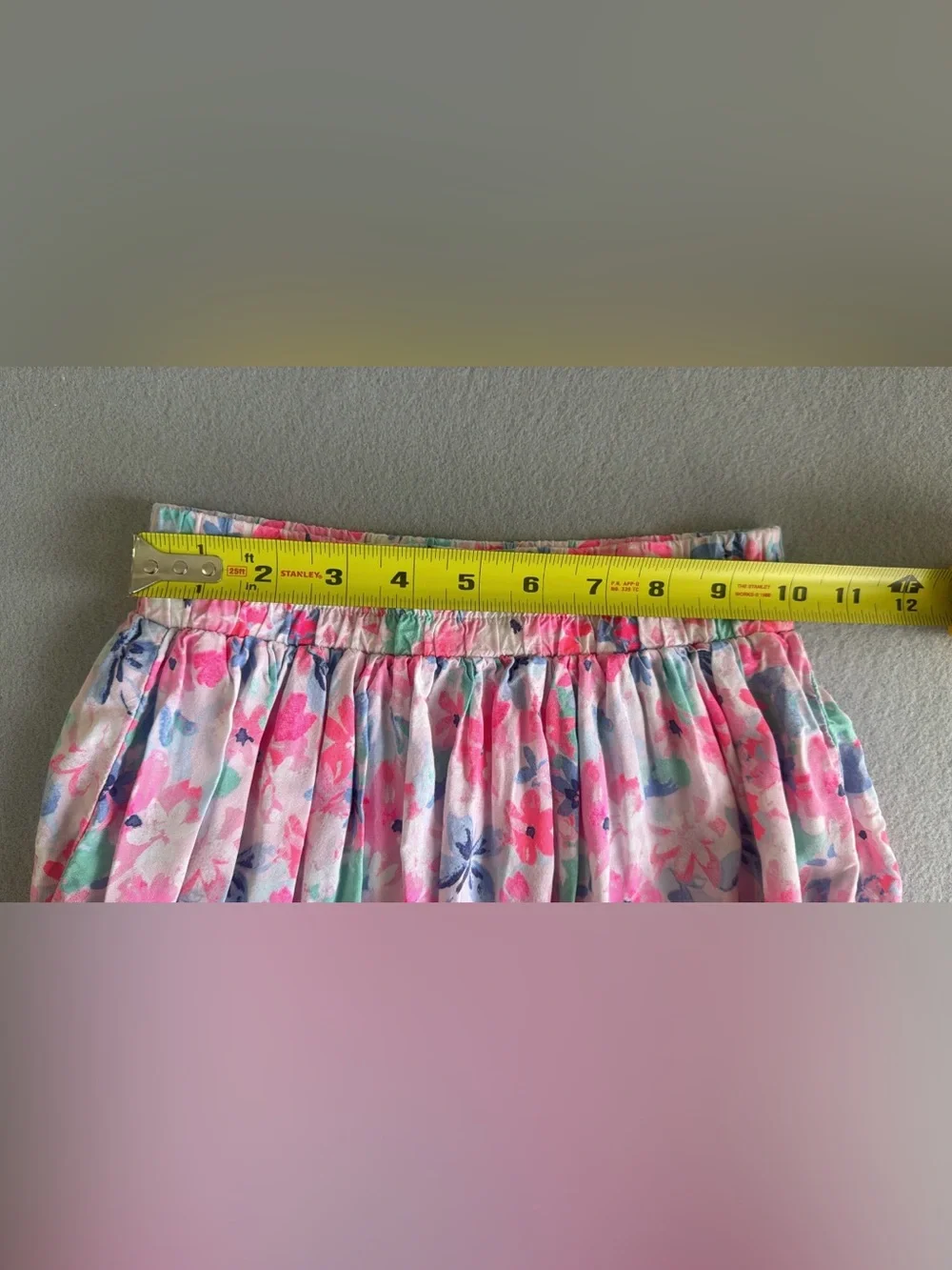 OshKosh Floral Skirt Tiered s5 Girls Elastic Waist